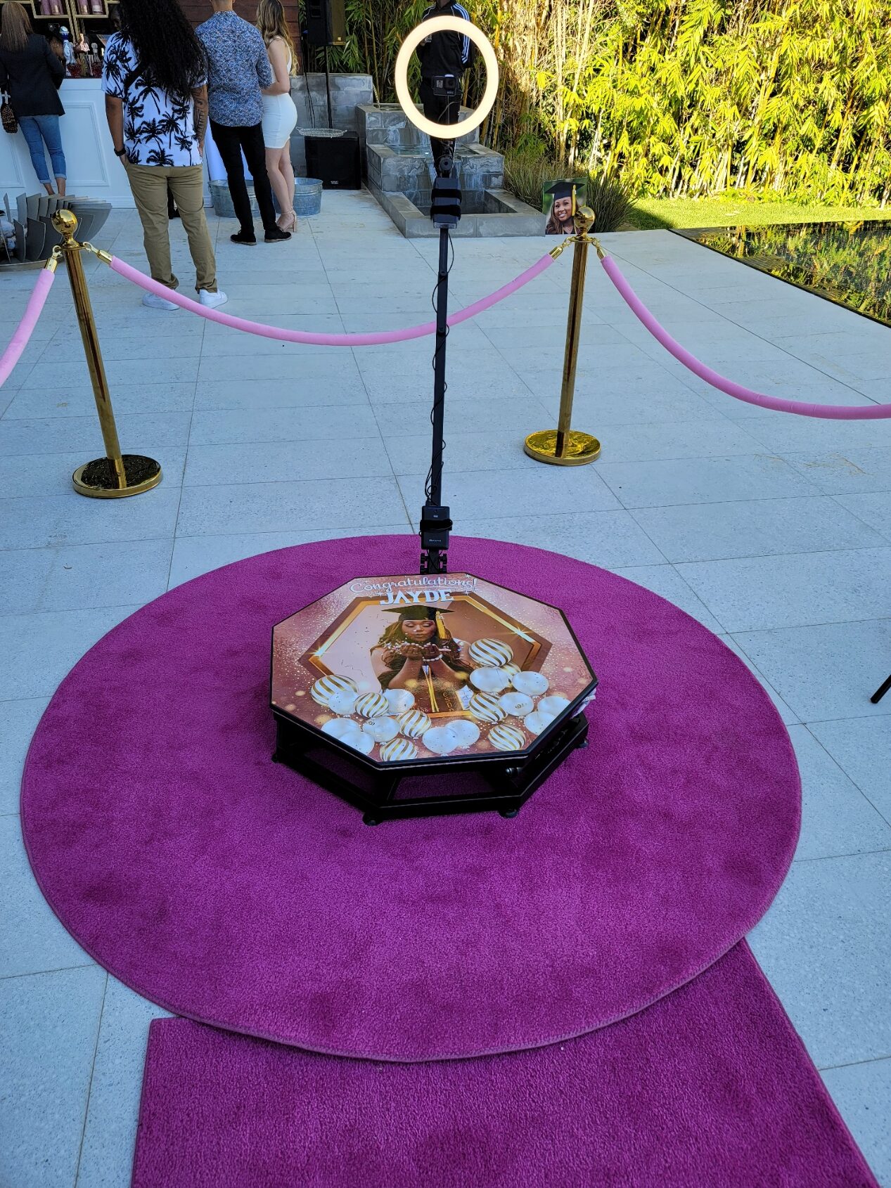 360 photo booth setup