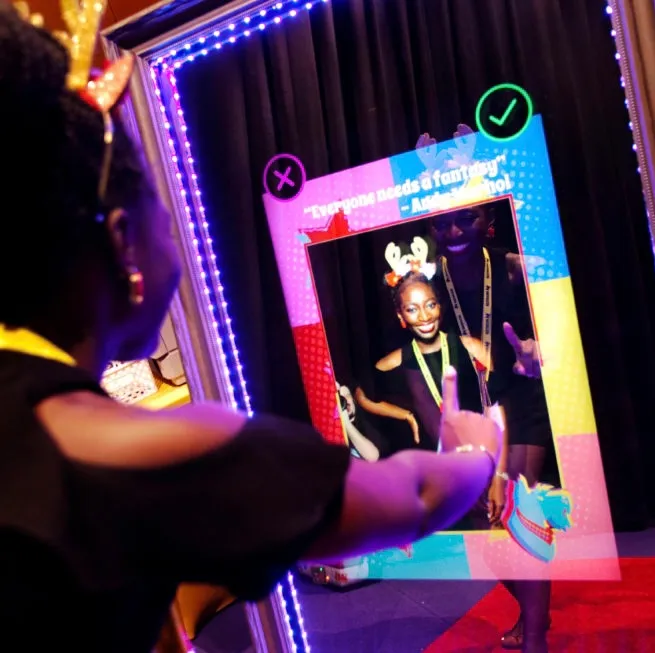 The magical mirror photo booth