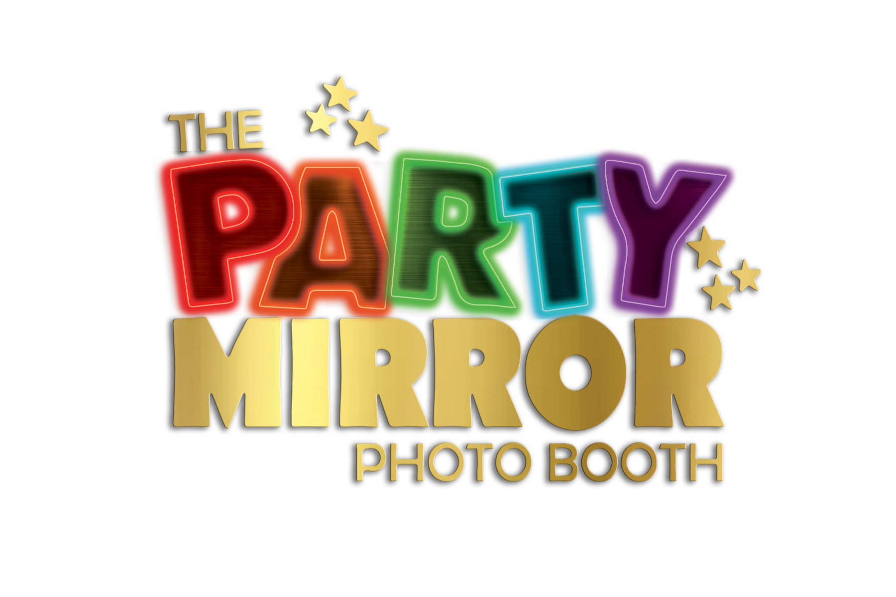 Party mirror color logo